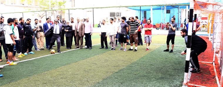 انطلاق دوري كرة القدم لموظفي جامعة الأقصى