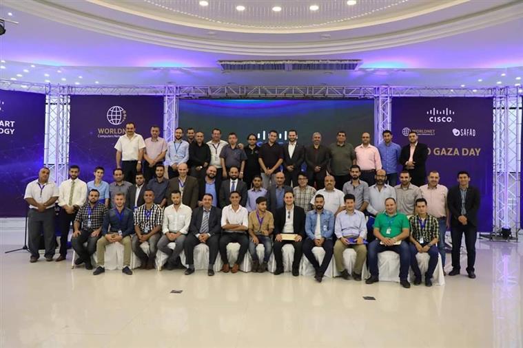 شؤون تكنولوجيا المعلومات في جامعة الأٌقصى تشارك في مؤتمر شركة سيسكو في غزة